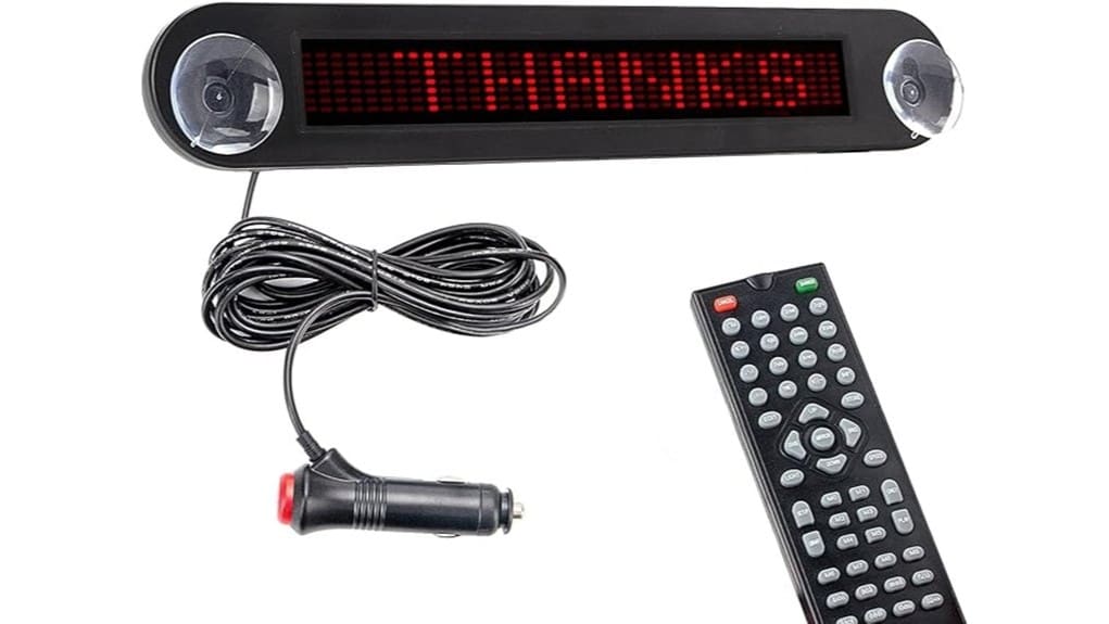 12v remote led car sign