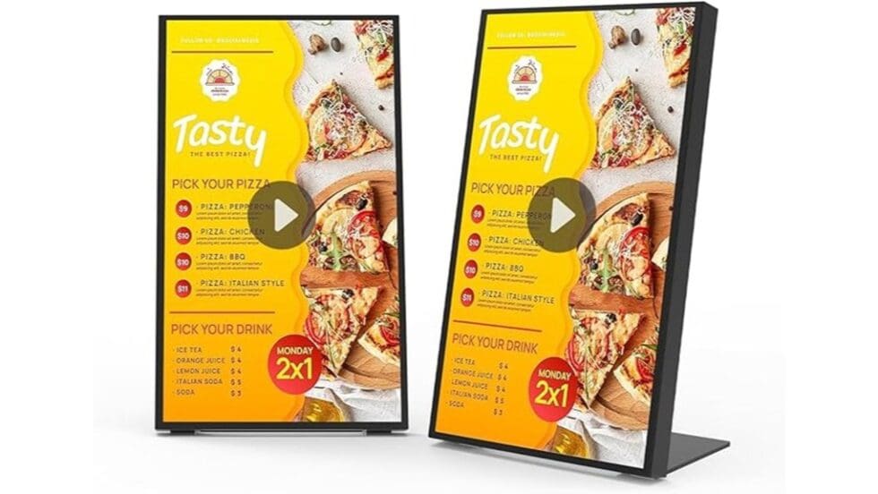 Digital Menu Board 18.5 Inch Desktop Digital Signage Display Review ...