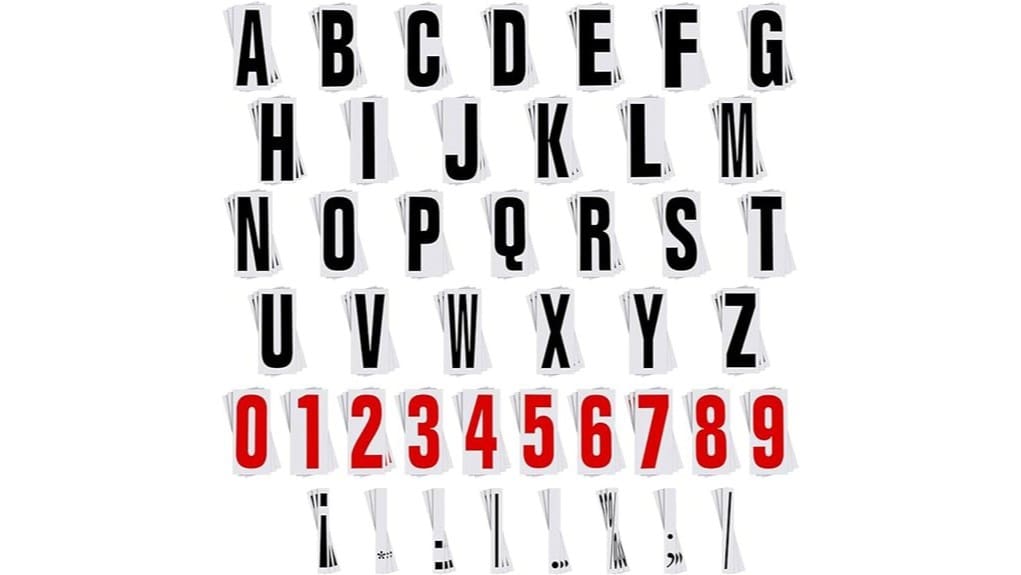 400 piece marquee letter set