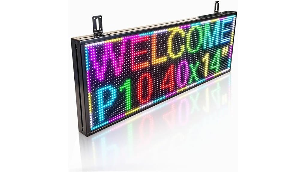 40 x 14 programmable led sign