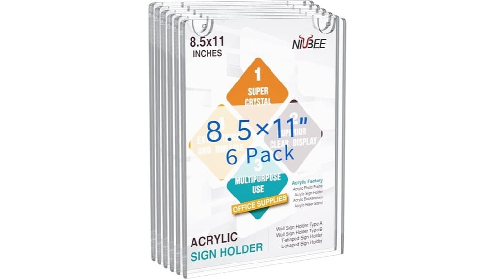 acrylic countertop sign displays