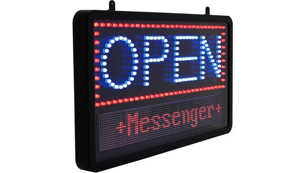 alpine led open sign