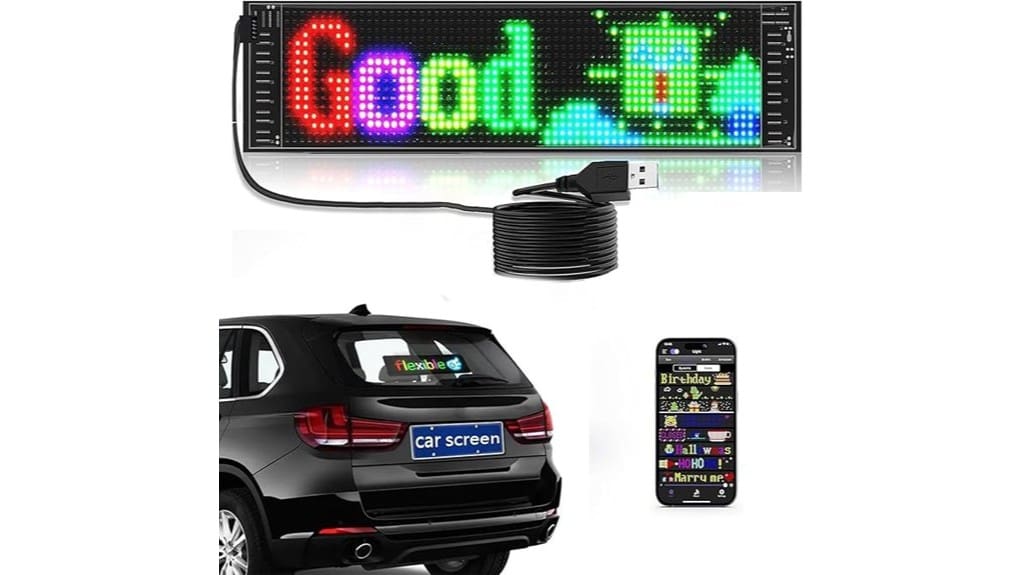 bluetooth controlled programmable led display