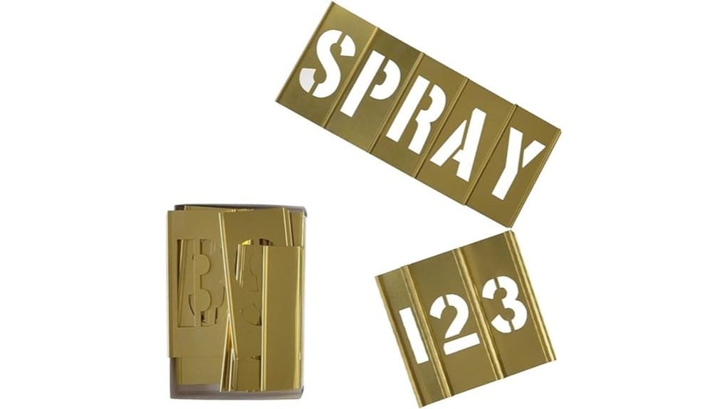 brass interlocking stencil set