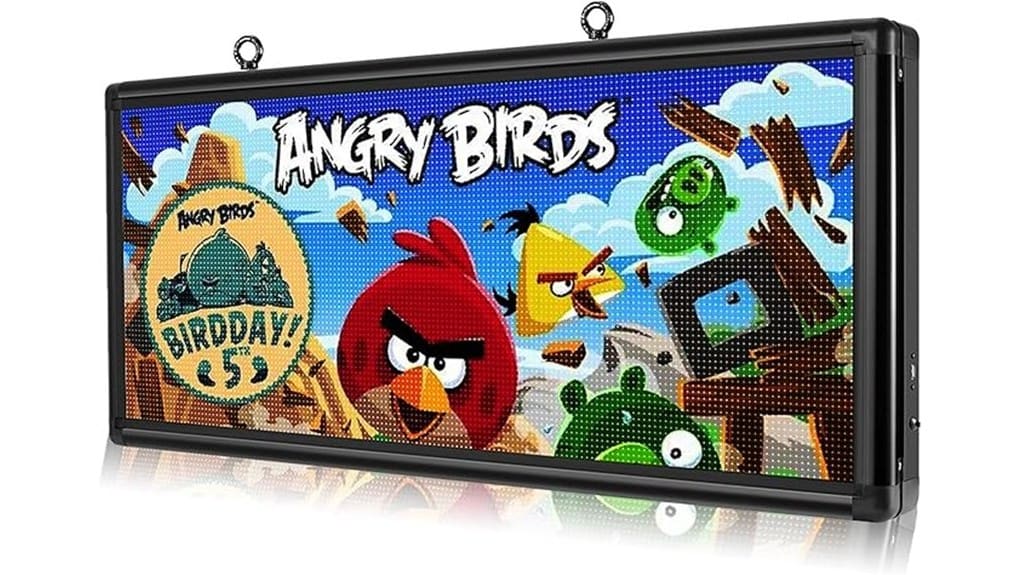 bright customizable outdoor display