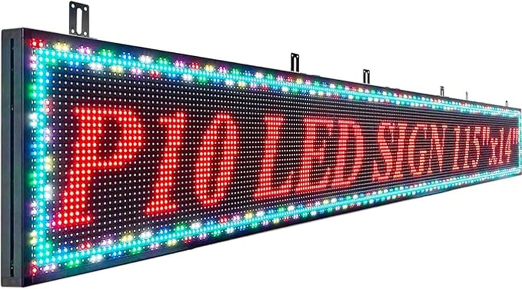 bright customizable outdoor display