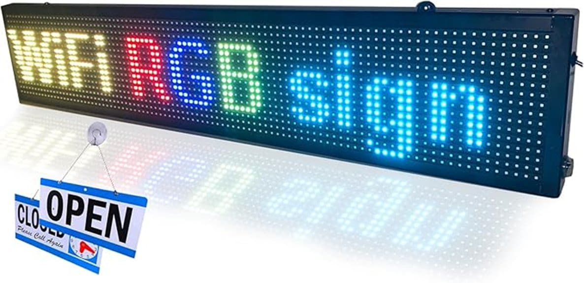 bright p10 rgb led sign