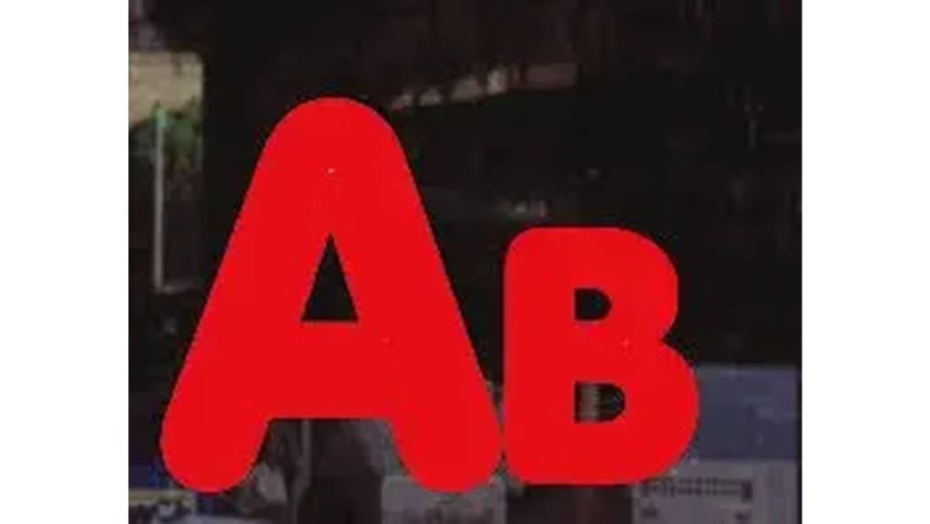 bright red static cling letters