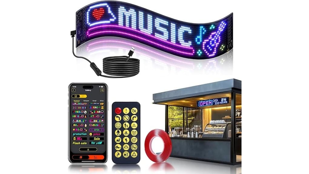 car led window display