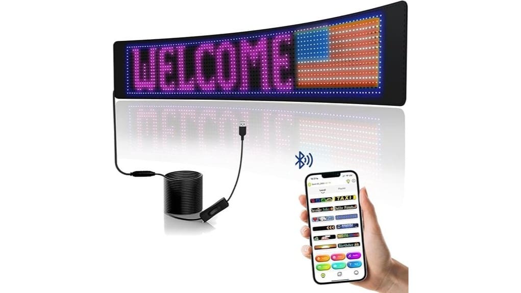 car mounted programmable led sign