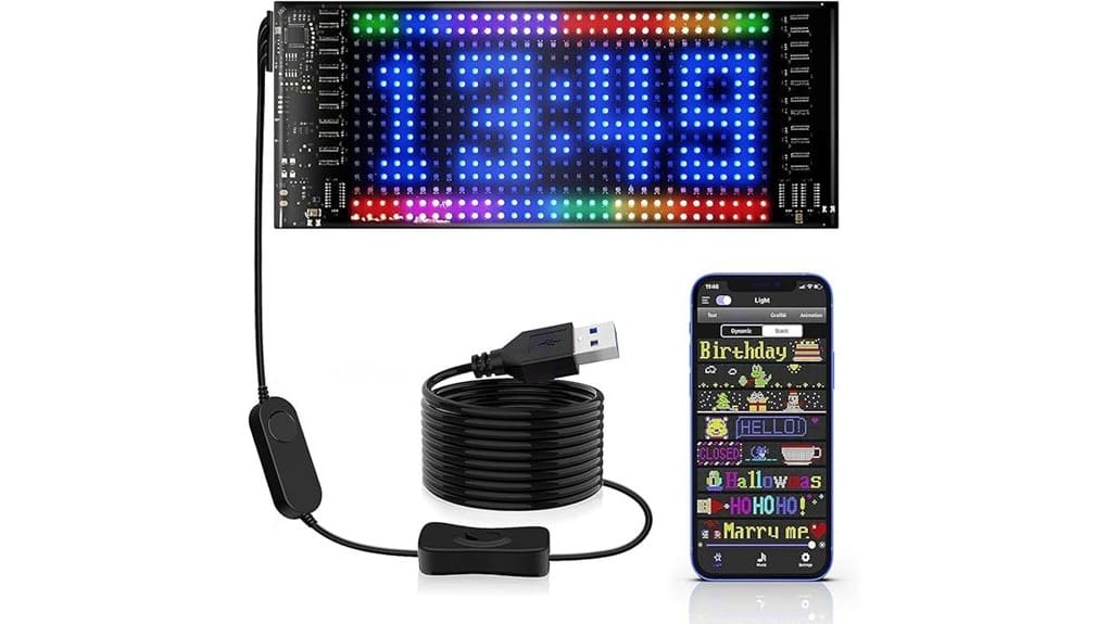 car windshield led display