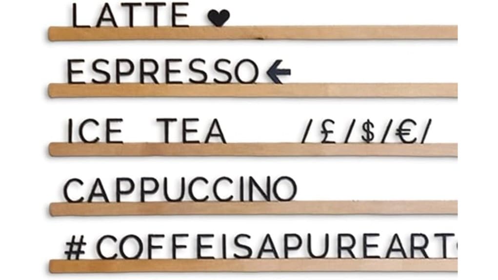 changeable letter custom wall sign