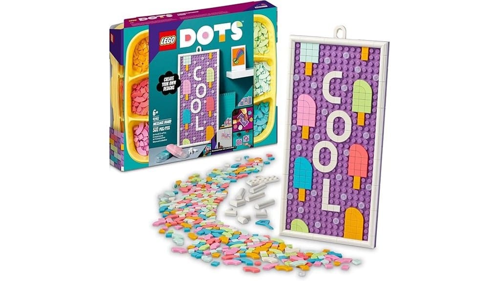 colorful craft tile messages