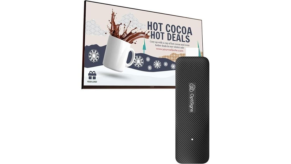 compact android 4k signage player