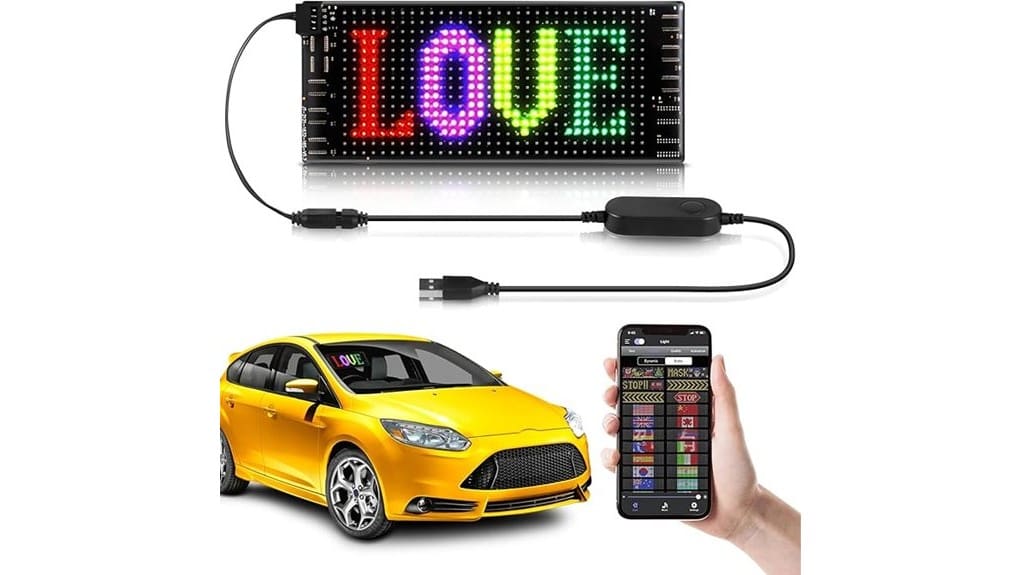 compact led car display