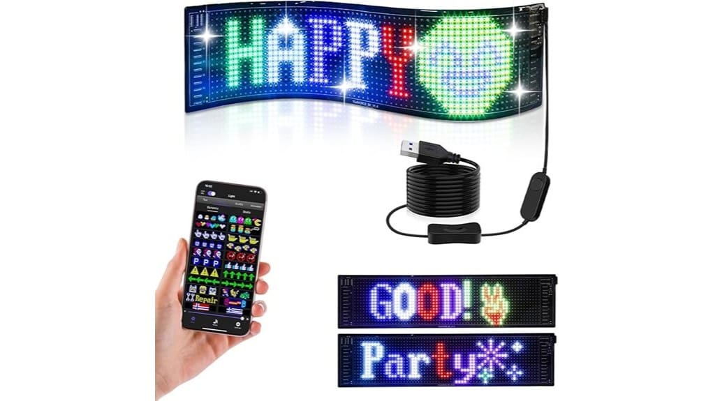 compact programmable led sign