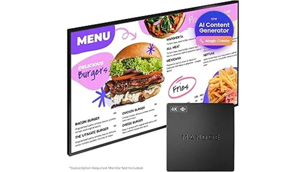 compact reliable signage player