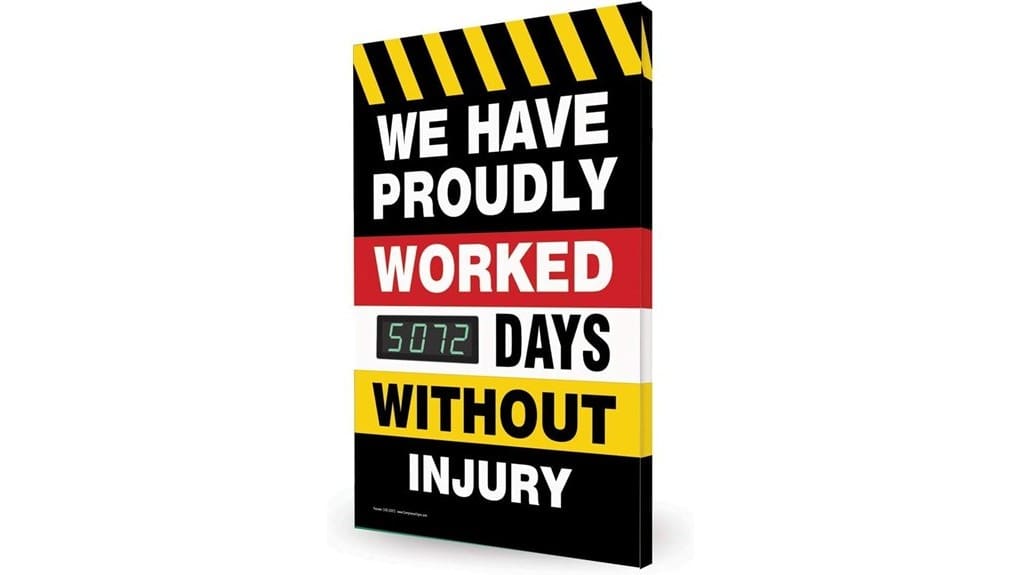 days without injury scoreboard