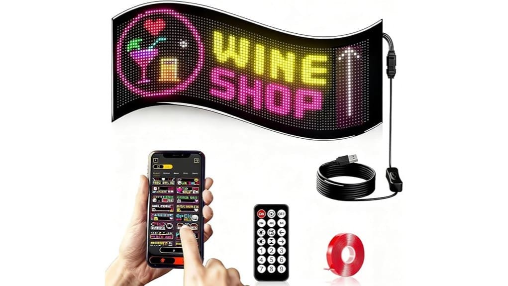 dual row programmable led sign