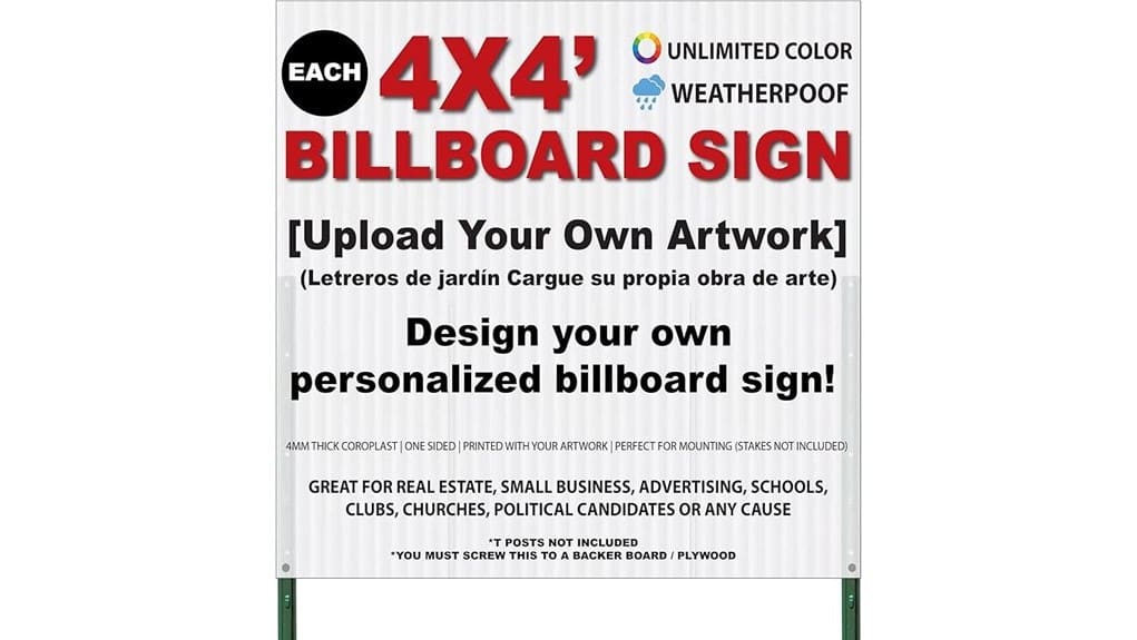 extra large custom yard sign