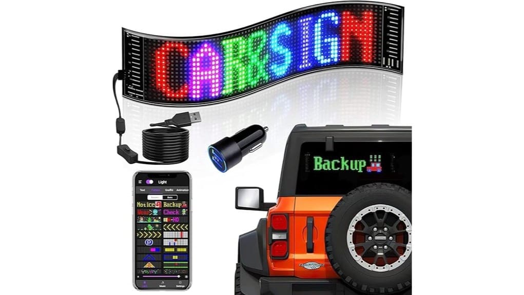 flexible led car display
