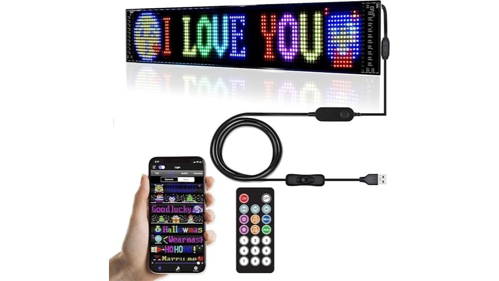 flexible programmable scrolling led