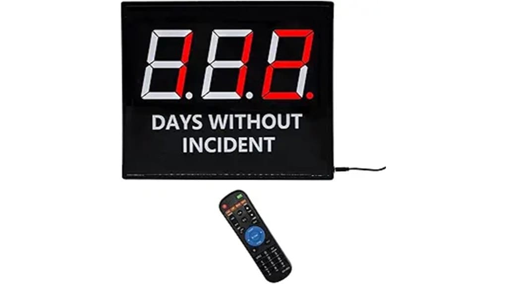 fourteen by twelve safety scoreboard