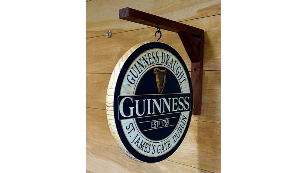 guinness draught pub signage