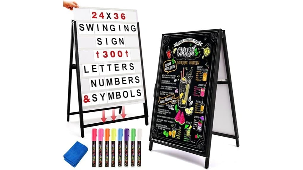 heavy duty changeable sidewalk sign