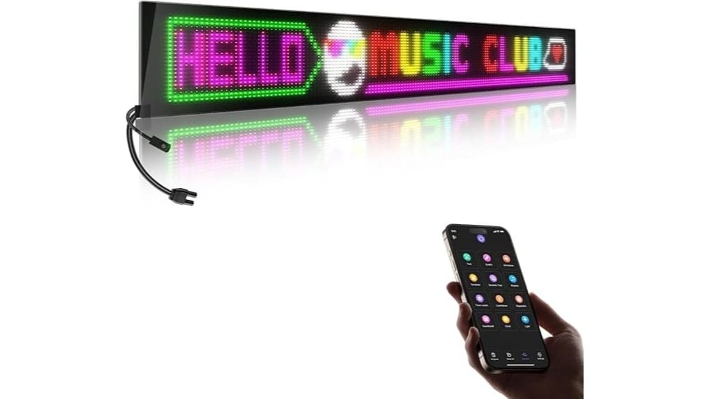 high resolution programmable led sign