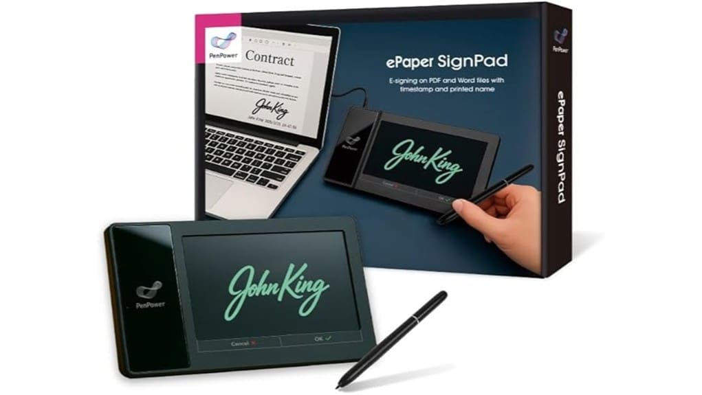 instant electronic signature pad
