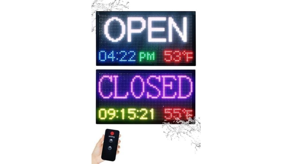 large 20 x11 smart led sign