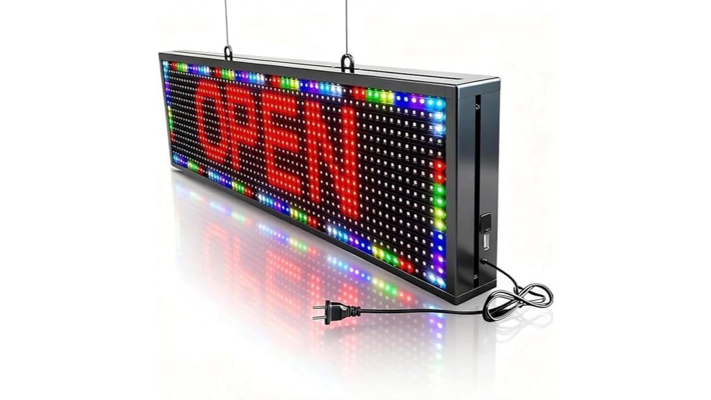 large 26 inch p10 scrolling led