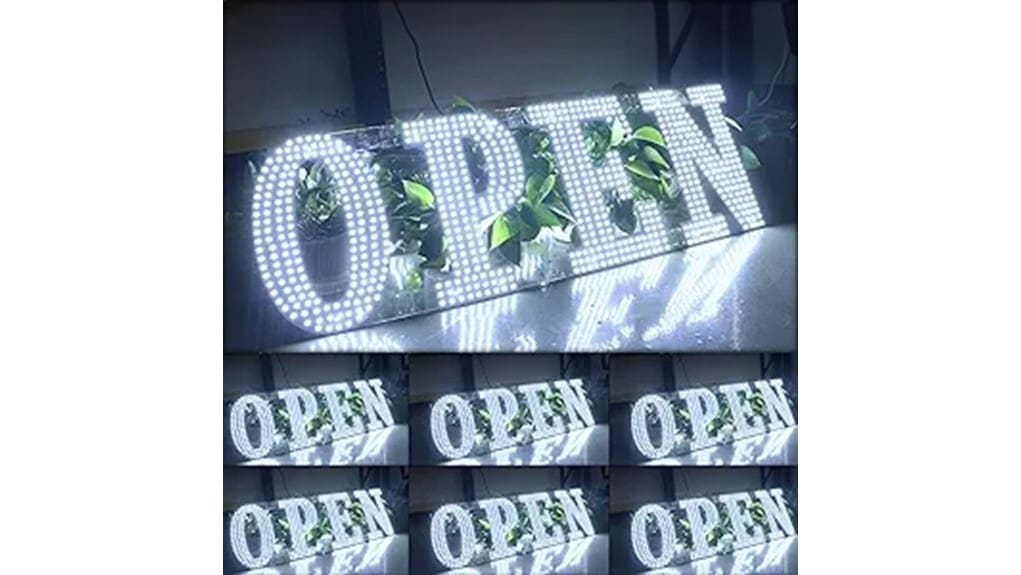 large 30x10 led open_sign