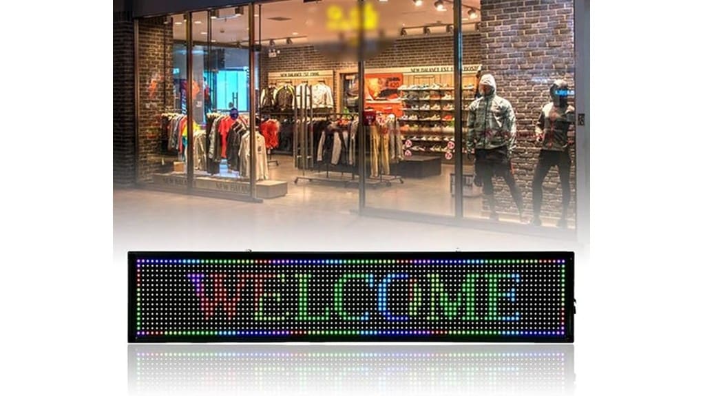 large 40x8 outdoor led sign