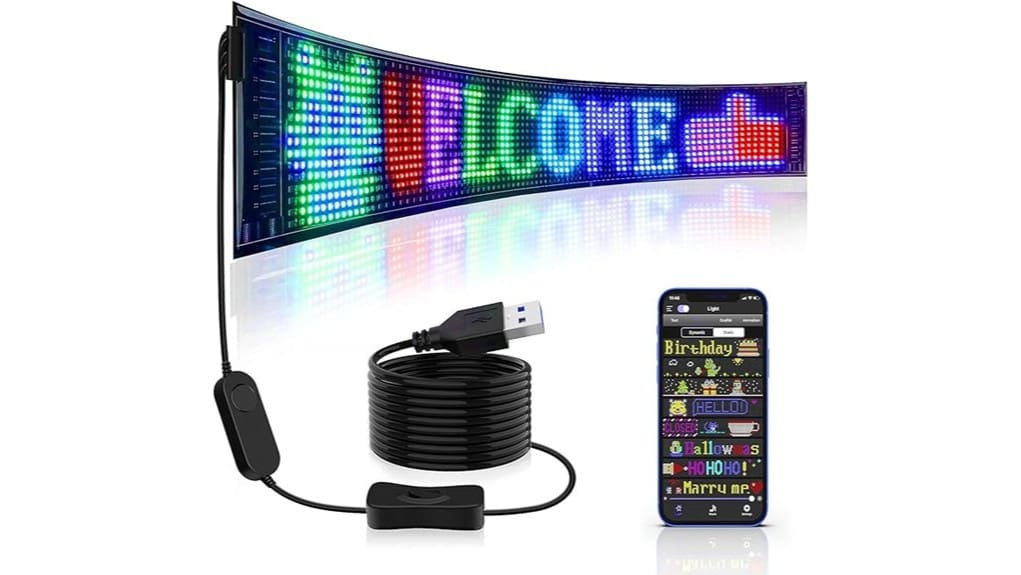 large bright scrolling led sign