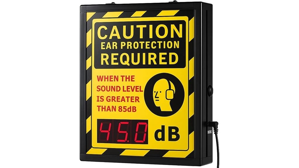 large digital decibel display