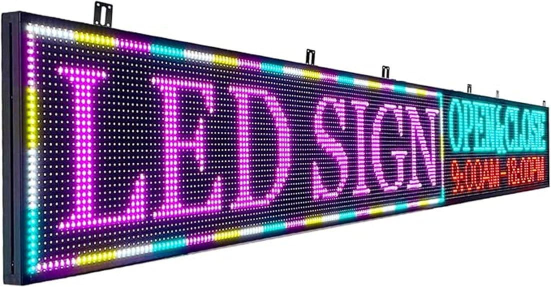 large programmable led sign