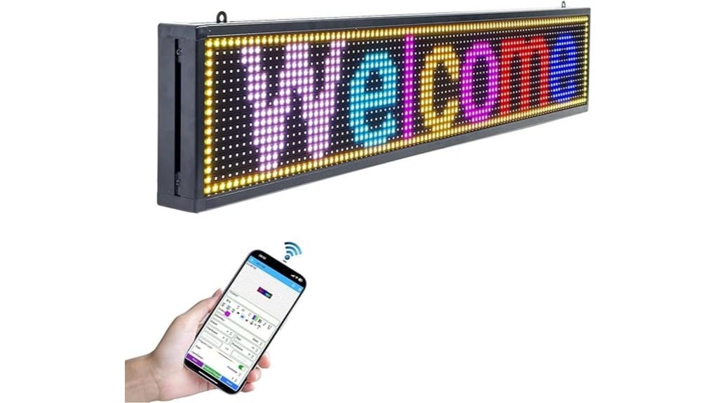 large programmable led sign