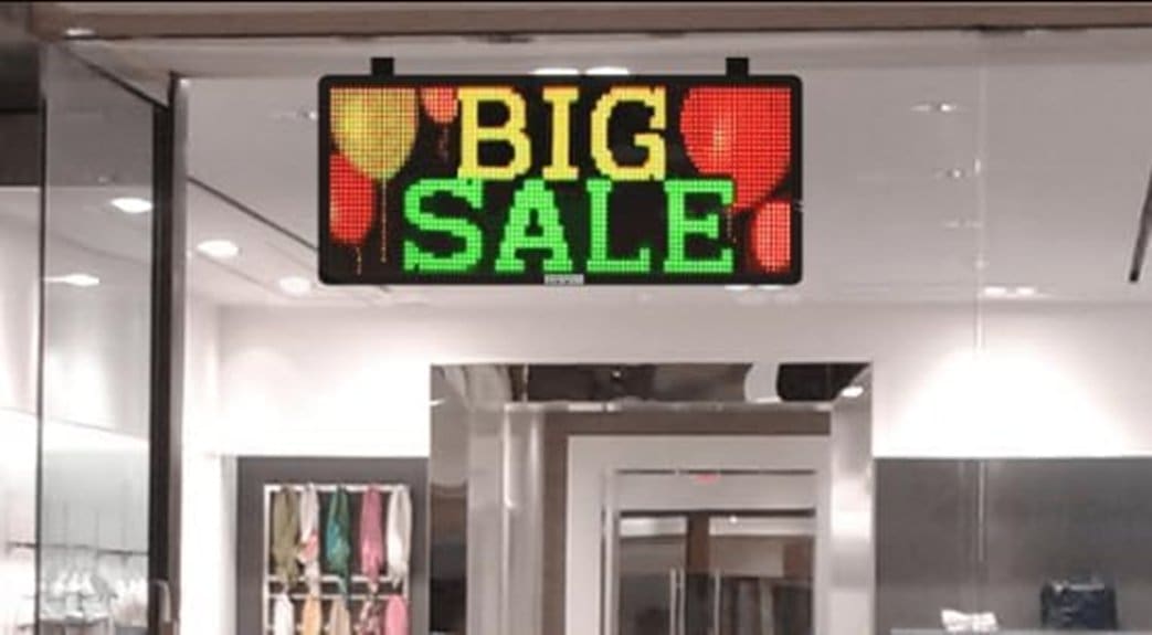 large programmable led sign