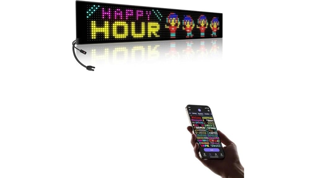 large programmable p10 sign