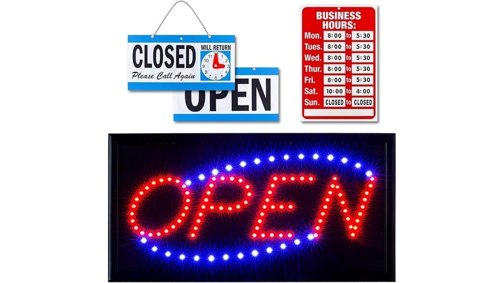 neon open sign review