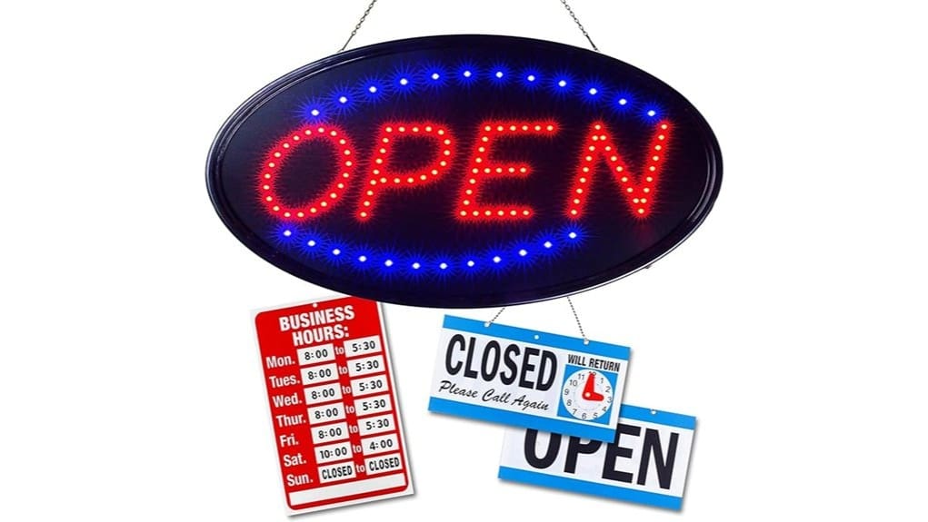 neon open sign review