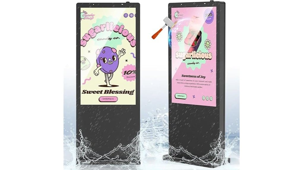 outdoor floor standing digital kiosk