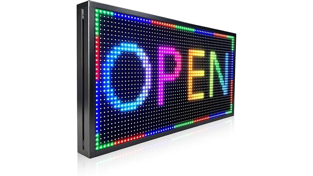 outdoor programmable led business sign
