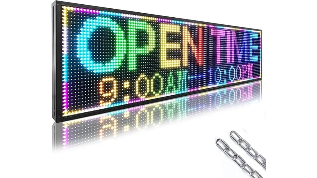 p10 52x14 rgb led sign