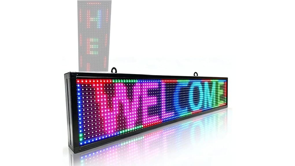 p10 rgb outdoor programmable sign