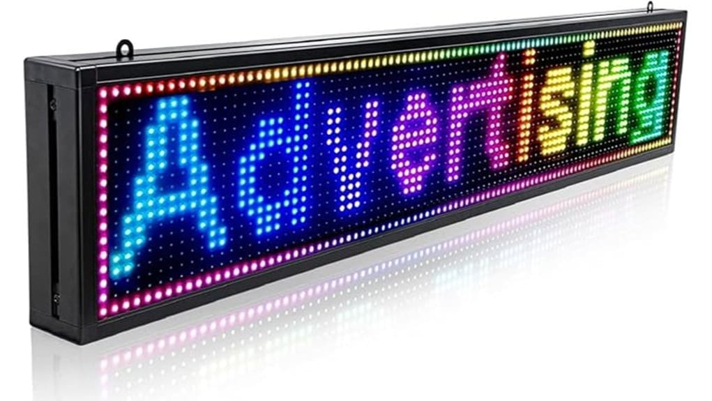 p10 rgb scrolling message board
