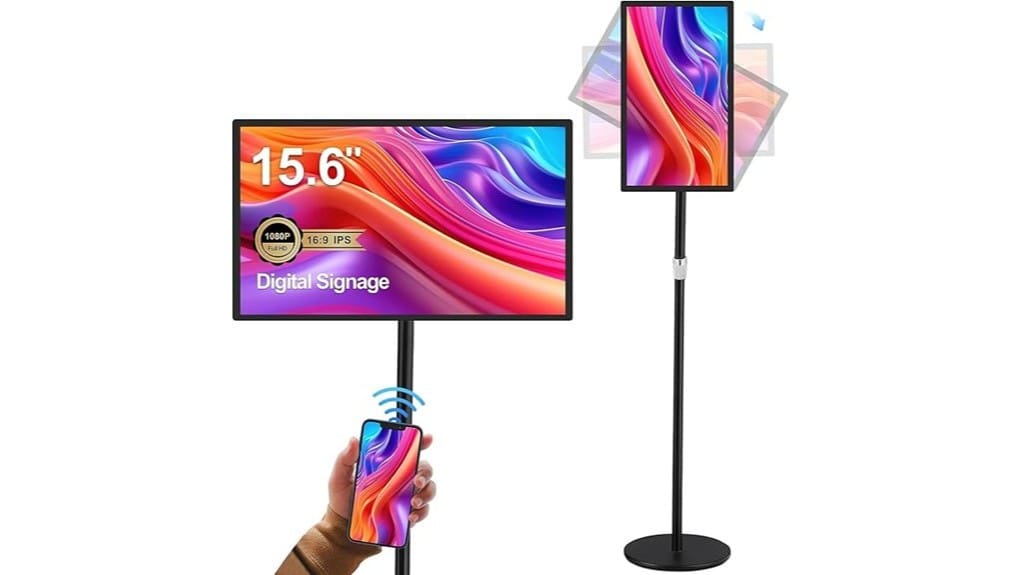 portable 15 6 10000mah digital signage