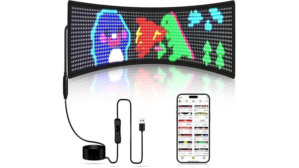 programmable 23 x5 led sign